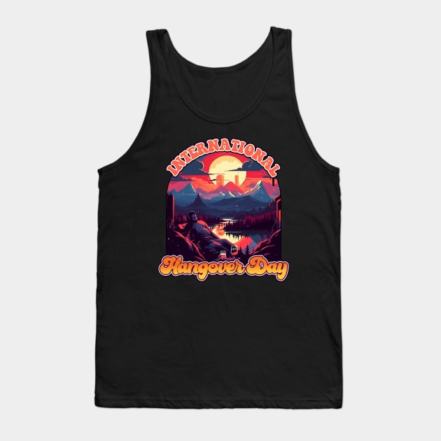 I Survived International Hangover Day August 6 Design Tank Top by DanielLiamGill